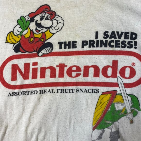 Nintendo - 1980’s vintage shirt Nintendo fruit snacks merch Kids XL - Picture 4 of 4